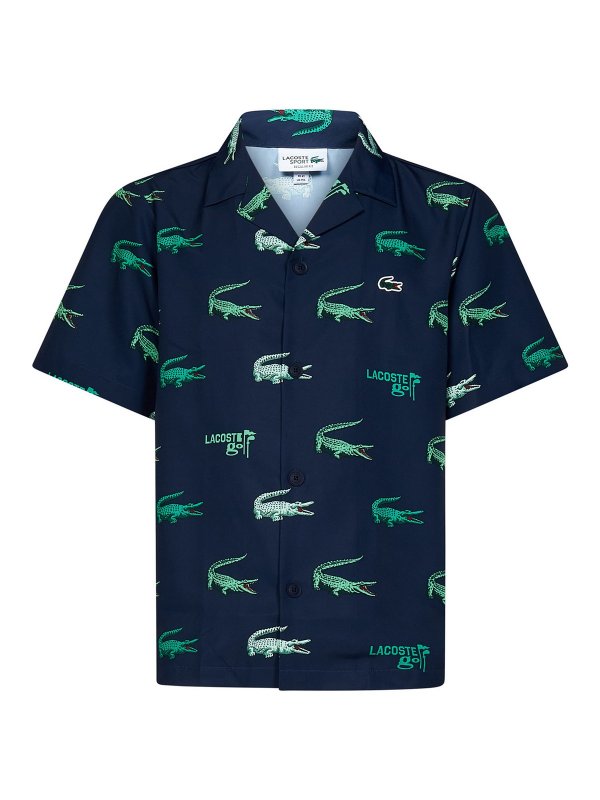 LACOSTE: シャツ - シャツ - ブルー