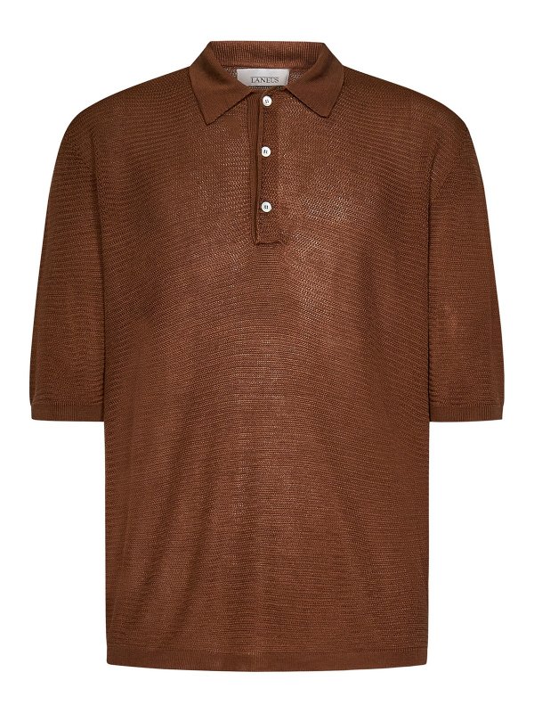 LANEUS: ポロシャツ - ポロシャツ - ブラウン