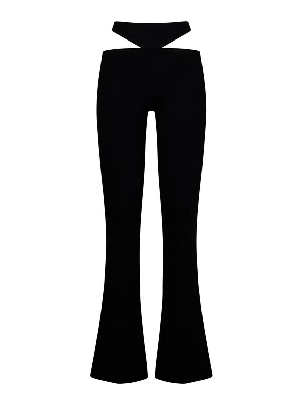 The Attico: カジュアルトラウザー - フレアジーンズ - 黒