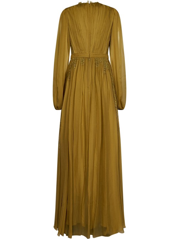 ZUHAIR MURAD: イブニングドレス online - 膝丈/ミディスカート - ダークイエロー