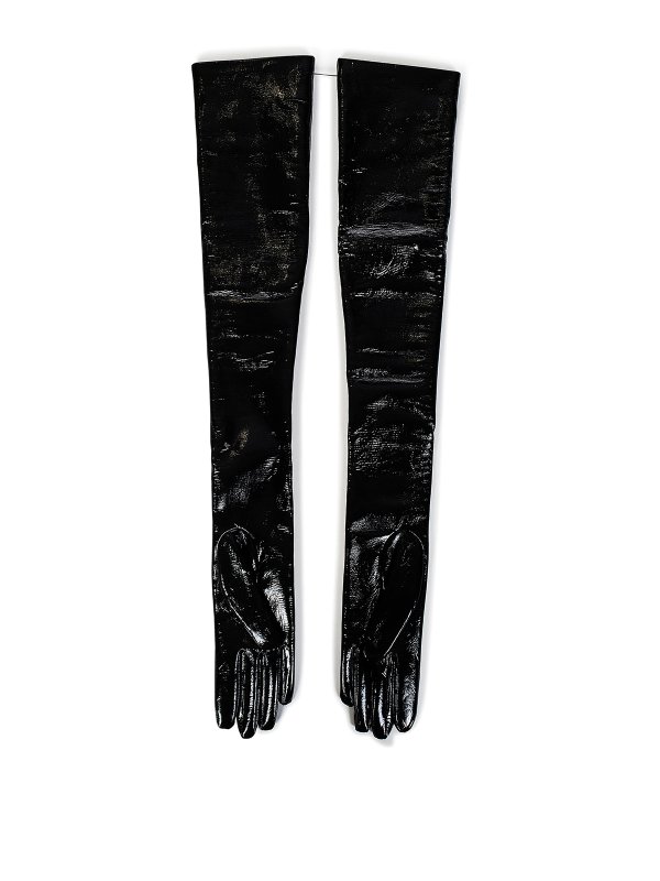 ALEXANDER MCQUEEN: 手袋 - 手袋 - 黒