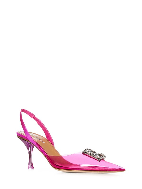 DSQUARED2: court shoes online - Fuchsia transparent pvc slingback