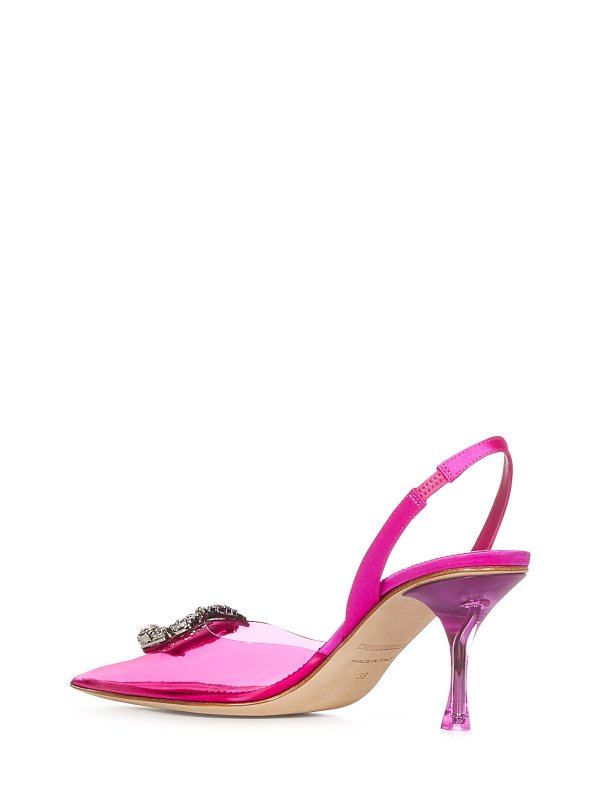 The Best Shops DSQUARED2: court shoes - Fuchsia transparent pvc slingback