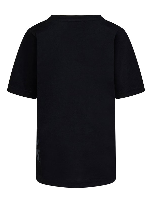 DSQUARED2: t-shirts online - Unisex t-shirt for kids in black cotton