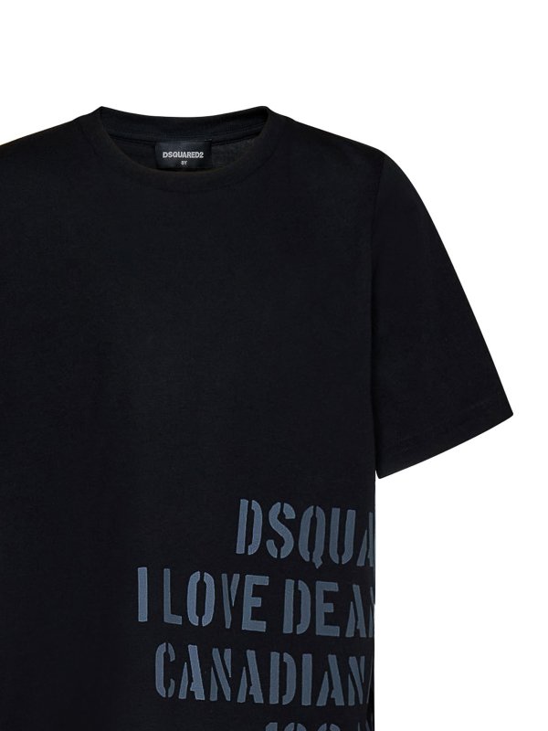 The Best Shops DSQUARED2: t-shirts - Unisex t-shirt for kids in black cotton