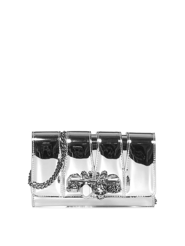 ALEXANDER MCQUEEN: Clutches - Clutch - Silber