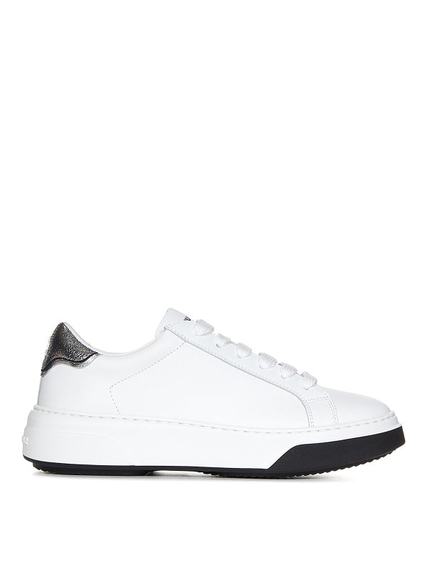 DSQUARED2: Chaussures de sport - Baskets - Blanc