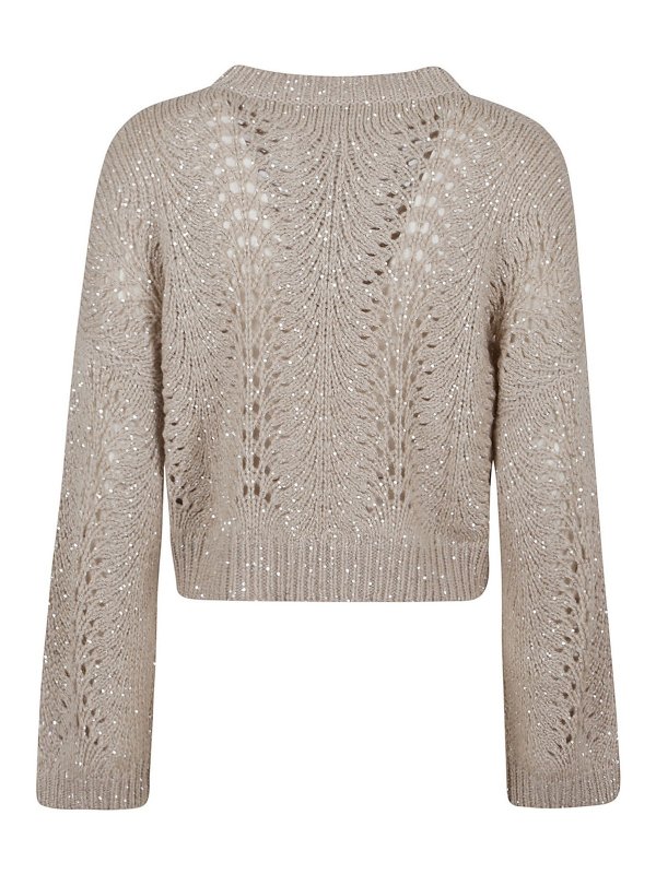 BRUNELLO CUCINELLI: クルーネック online - クルーネック - ベージュ