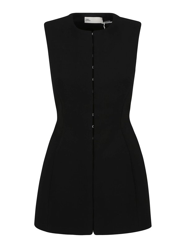 TORY BURCH: tunics - Hook-and-eye tunic