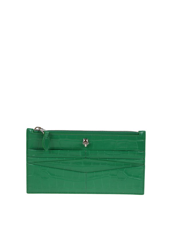 ALEXANDER MCQUEEN: wallets & purses - Flat zip wallet