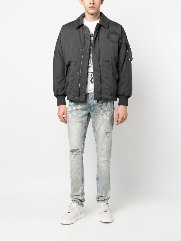 PURPLE BRAND: ストレートジーンズ online - ストレートジーンズ - ライトウォッシュ