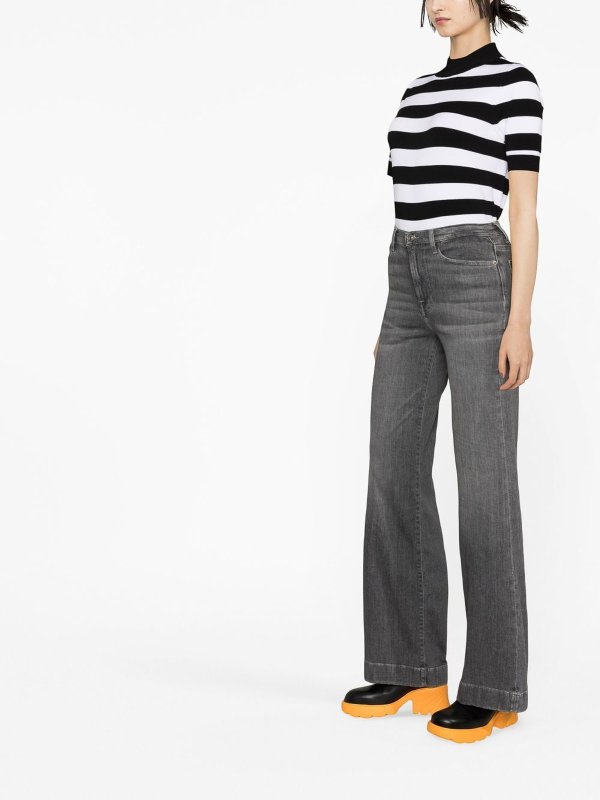 ストレートジーンズ - グレー shop online: 7 FOR ALL MANKIND