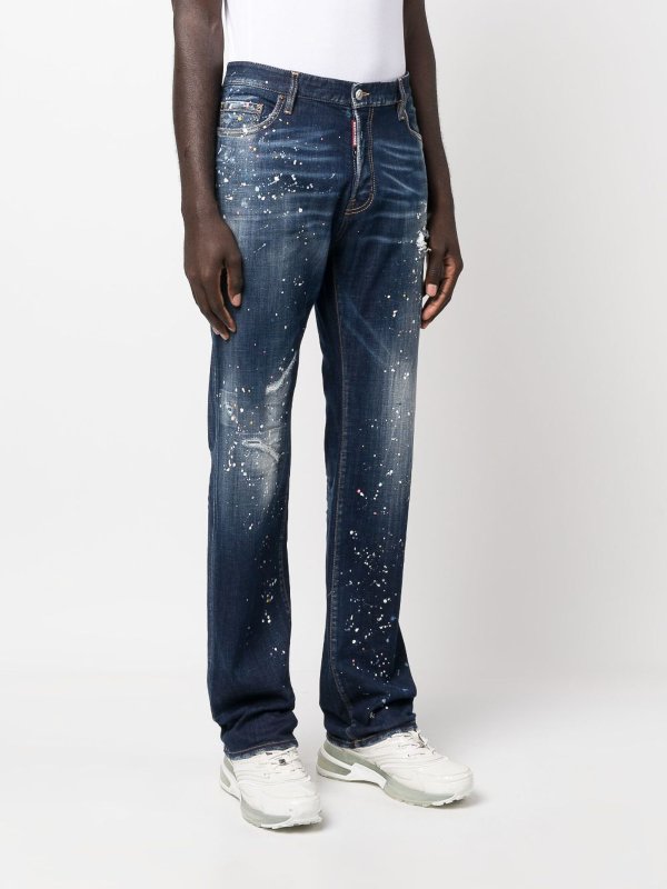 The Best Shops DSQUARED2: Straight Leg Jeans - Straight Leg Jeans - Dunkelblau