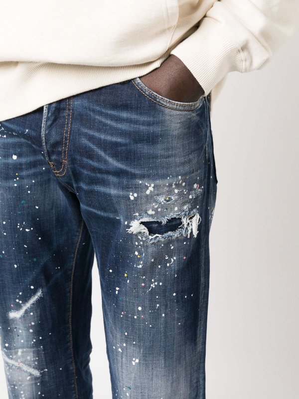 DSQUARED2 buy online Straight Leg Jeans - Dunkelblau