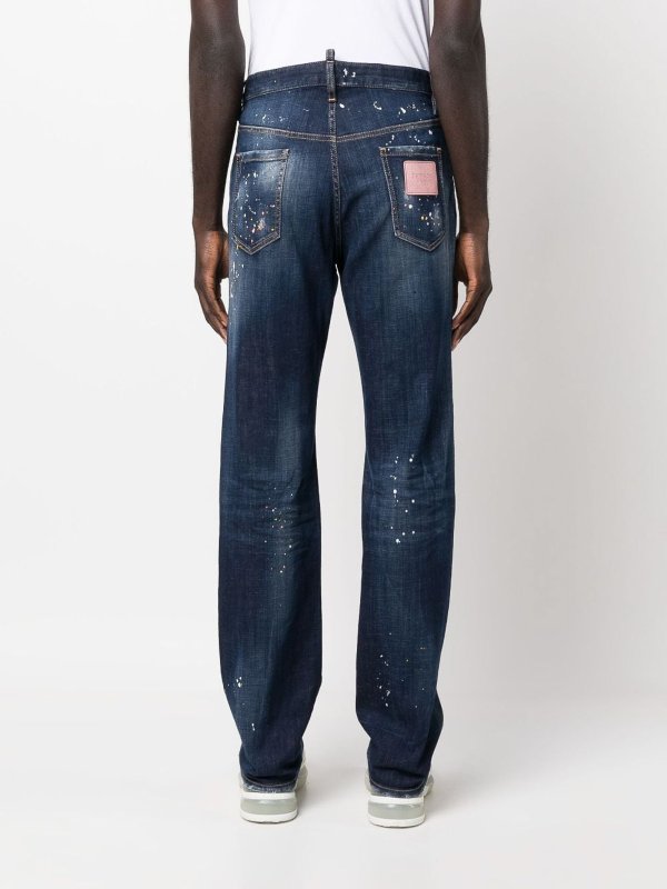 The Best Shops DSQUARED2: Straight Leg Jeans - Dunkelblau