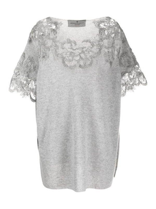 ERMANNO SCERVINO: Sweatshirts und Pullover - Sweatshirt - Hellgrau