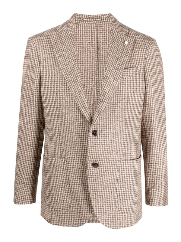 LUIGI BIANCHI MANTOVA: Chaquetas casual - Chaqueta Casual - Marrón