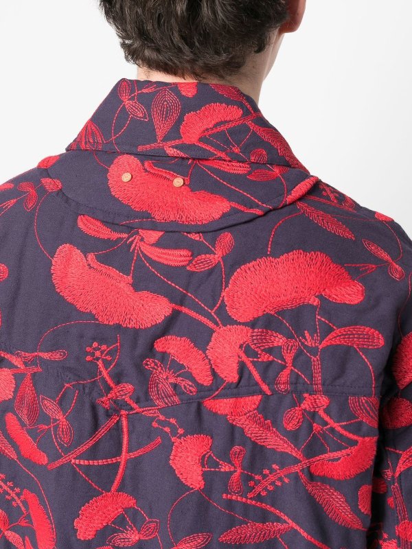 The Best Shops ANDERSSON BELL: casual jackets - Flower embroidery zip-up jacket