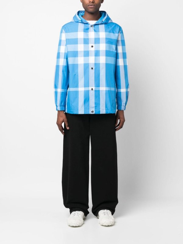 BURBERRY: ダウン・ハイテクジャケット online - ダウンジャケット - ブルー