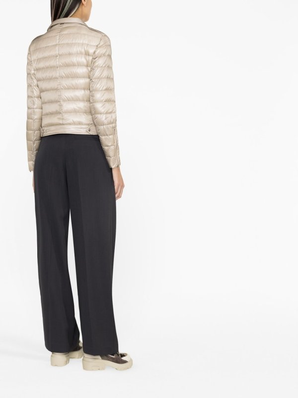 The Best Shops HERNO: padded jackets - Nylon ultralight biker jacket