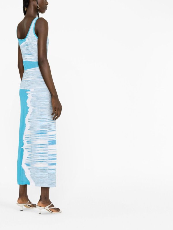 Maxi Robe - Bleu Clair shop online: MISSONI