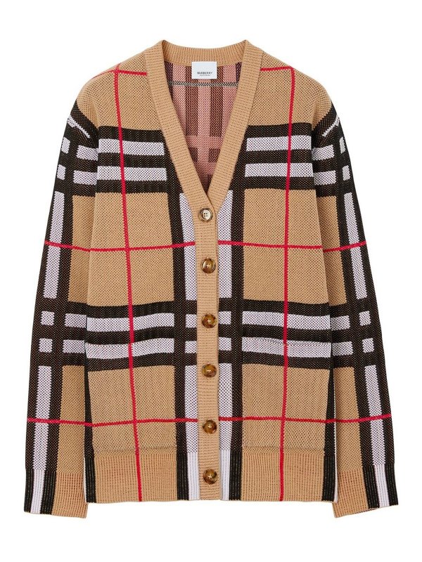 BURBERRY: カーディガン - カーディガン - ベージュ