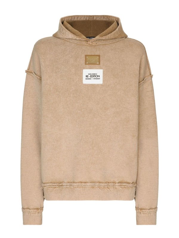 DOLCE & GABBANA: Sweatshirts & Pulls - Sweat-Shirts - Beige