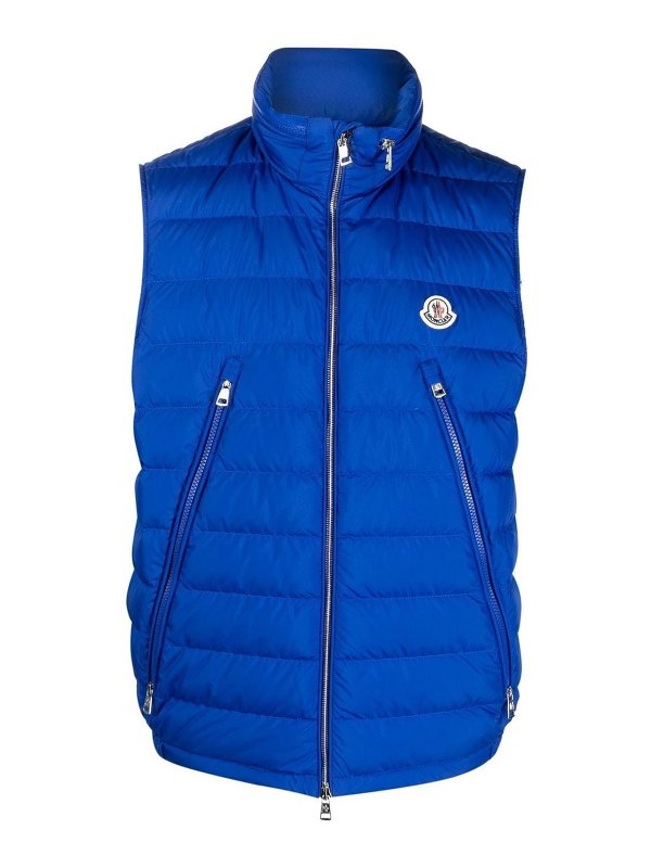 MONCLER: Westen - Weste - Blau
