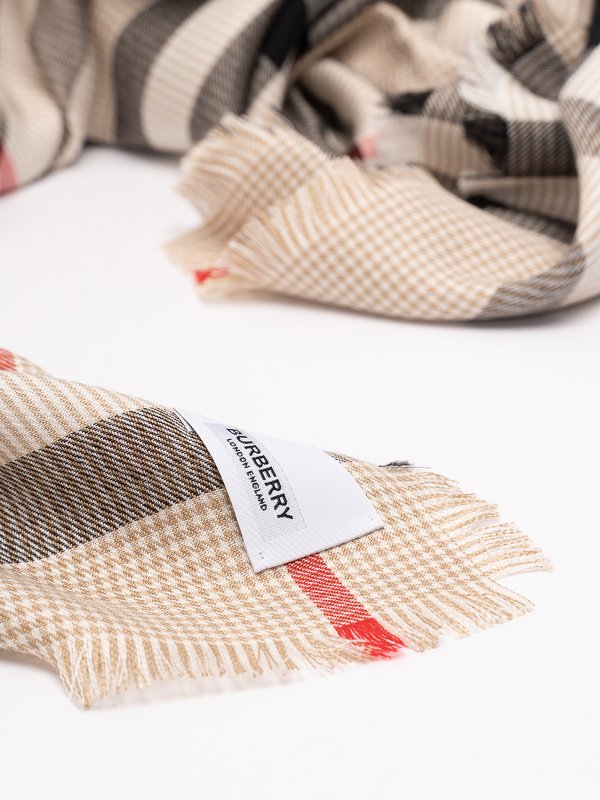 BURBERRY: Bufandas y pañuelos online - Bufanda - Beis
