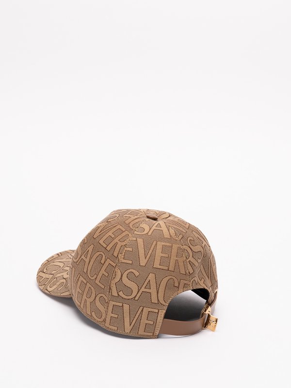 VERSACE: hats & caps online - `versace` logo baseball cap