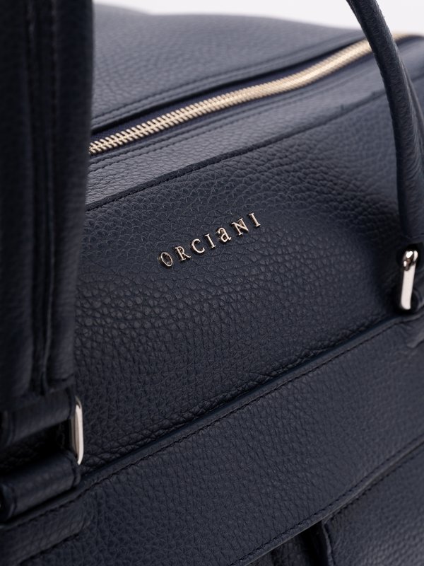 `micron` leather holdall shop online: ORCIANI