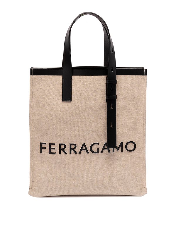 SALVATORE FERRAGAMO: トートバッグ - トートバッグ - ベージュ