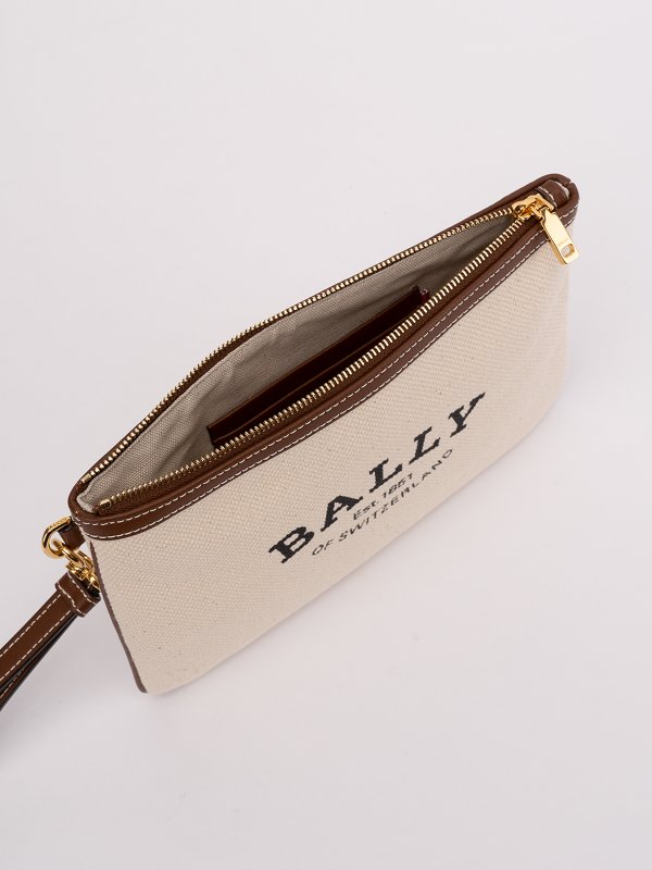 Women's 'certhe' Pouch With Printed Logo by Bally