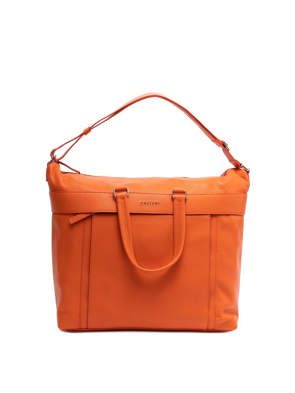 ORCIANI: トートバッグ - トートバッグ - ライトオレンジ