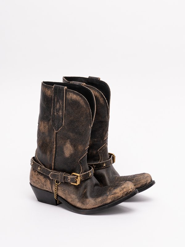 GOLDEN GOOSE: Botas online - Botas - Negro
