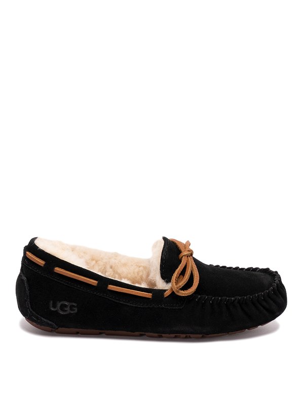 UGG: Mocassins & Chaussures bateau - Chaussons - Noir