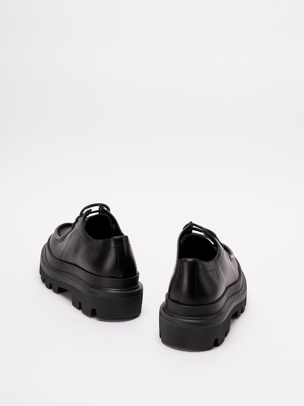 The Best Shops DOLCE & GABBANA: classiche - Scarpe derby `trek` in pelle spazzolata