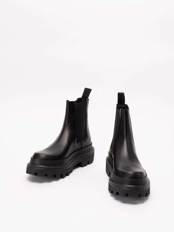 DOLCE & GABBANA: ankle boots online - Brushed leather ankle boots