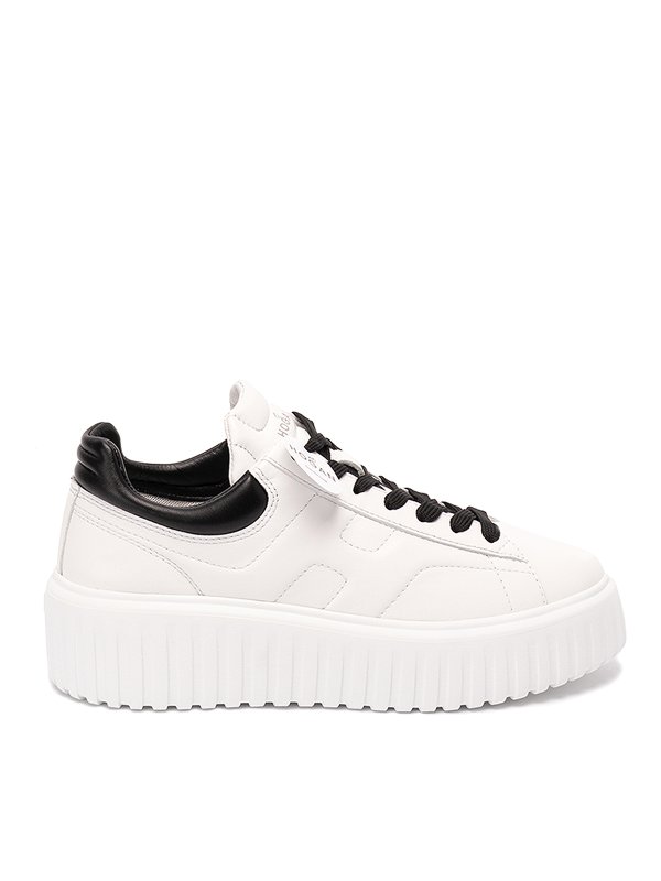 HOGAN: trainers - `h stripes` leather sneakers