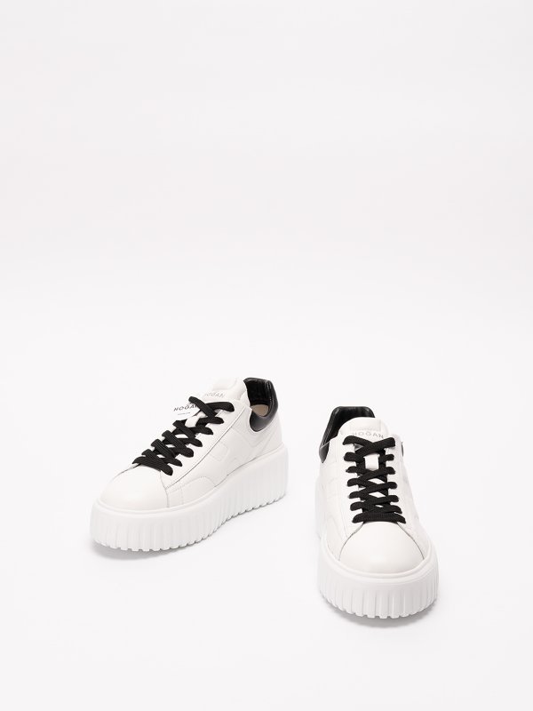 HOGAN: trainers online - `h stripes` leather sneakers