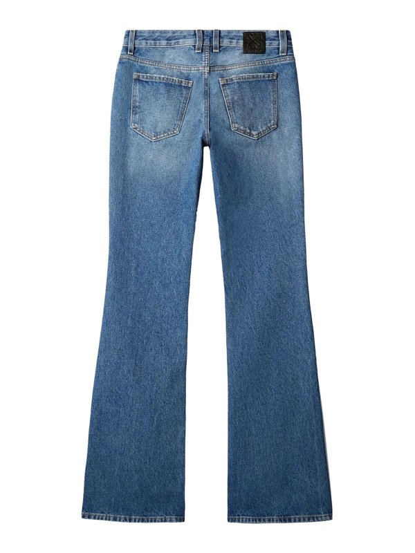 OFF-WHITE: flared jeans online - Slim flared 5pkt pants