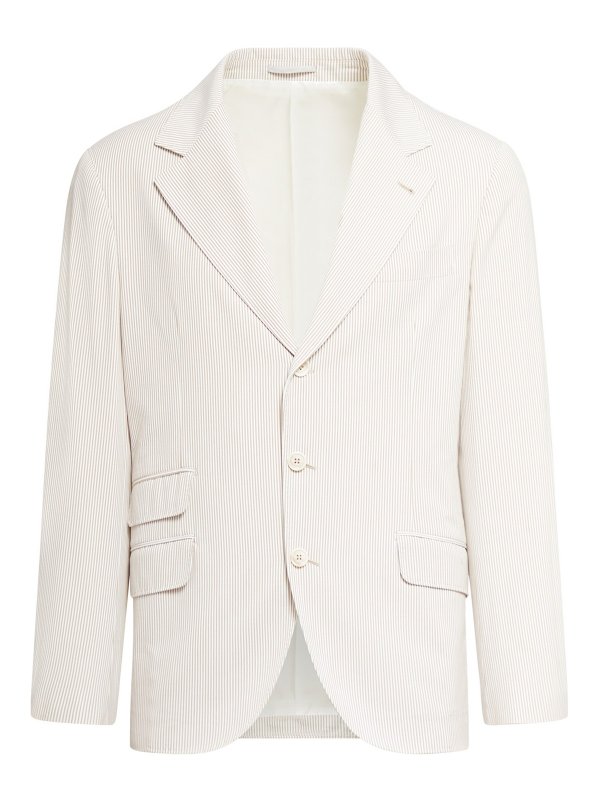 BRUNELLO CUCINELLI: Blazer - Blazer - Camel