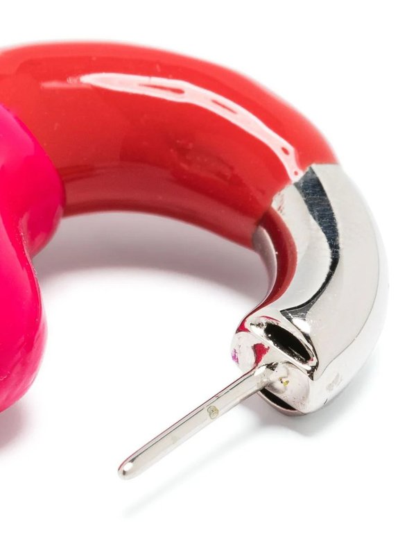 SUNNEI: Earrings online - Mini double rubberized earrings