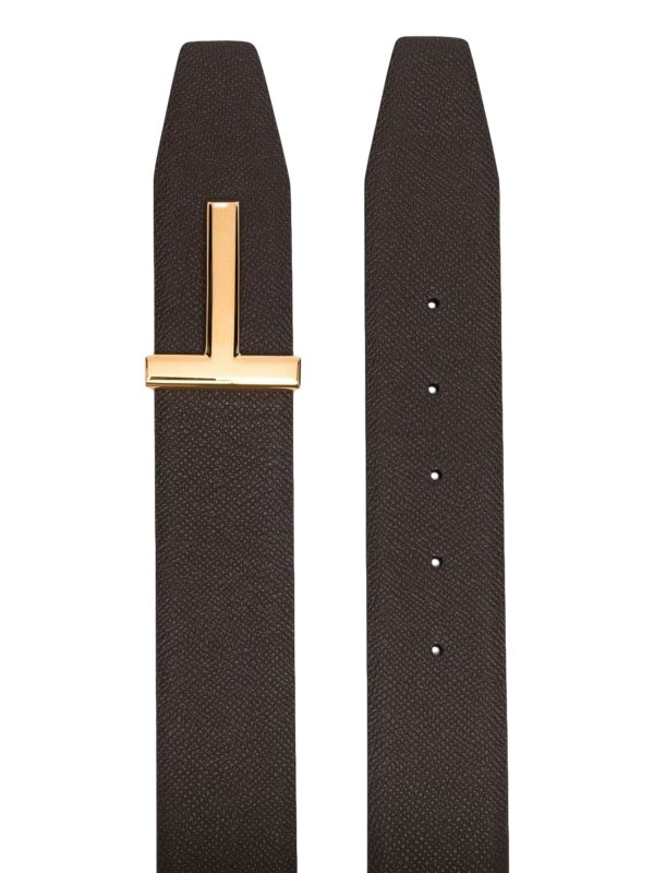TOM FORD: belts online - Small grain calf reversible belt