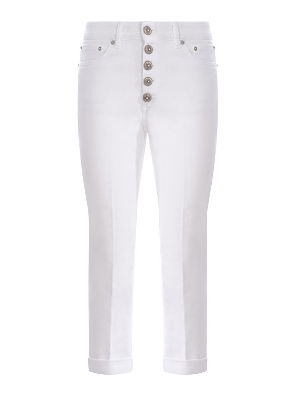 DONDUP: straight leg jeans - Jeans dondup  in stretch denim