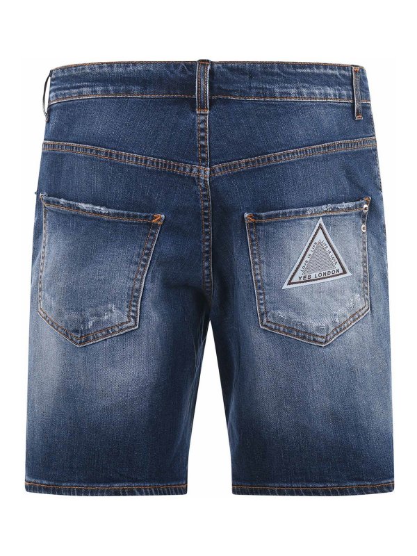 The Best Shops YES LONDON: トラウザーショーツ - ショートパンツ - ライトウォッシュ