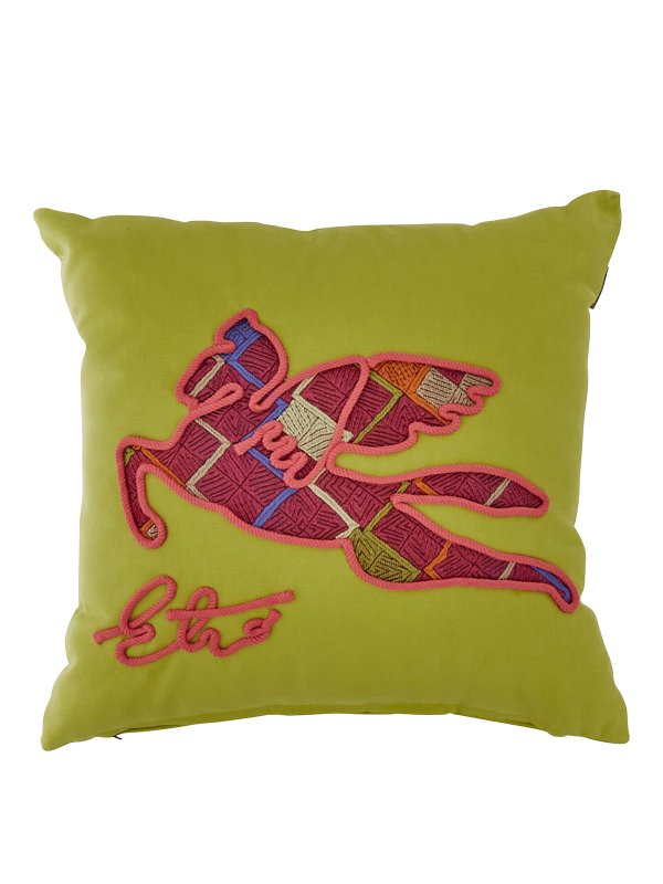 ETRO: Heim - Kissen - Grün