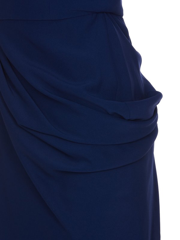 The Best Shops ALEXANDER MCQUEEN: ニーレングスドレス - 膝丈ドレス - ブルー