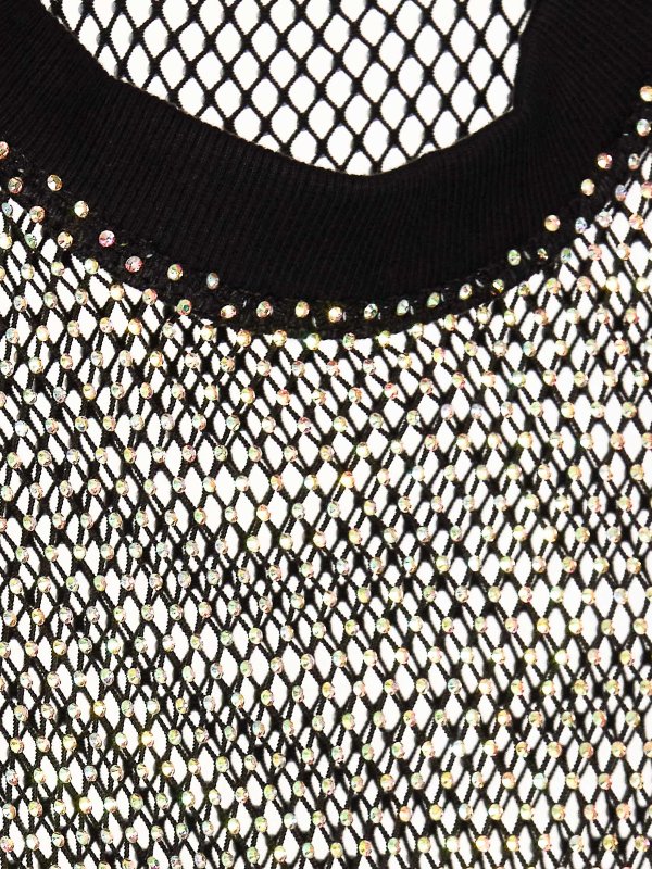 The Best Shops DAVID KOMA: t-shirts - Oversized crystal t-shirt