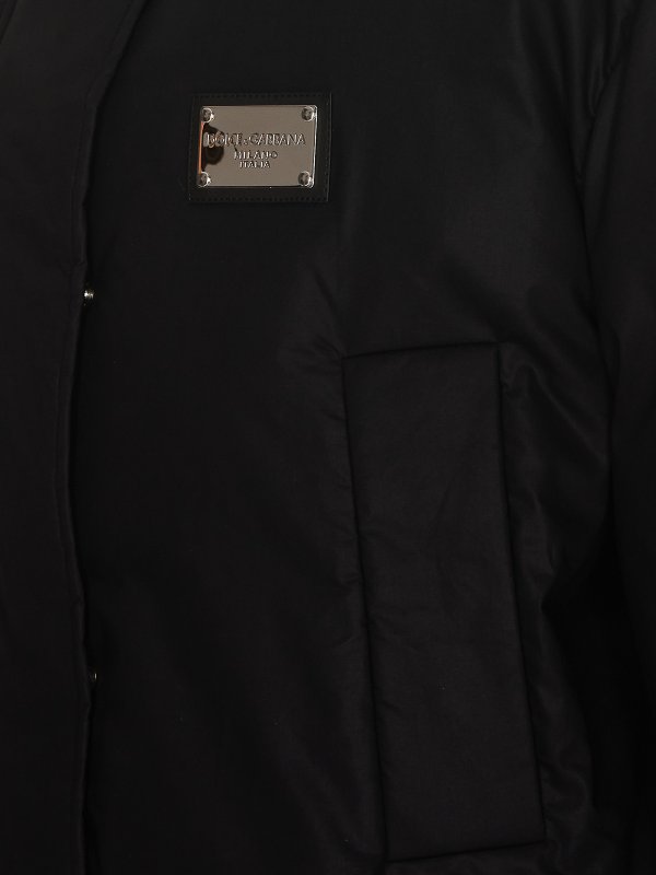 The Best Shops DOLCE & GABBANA: casual jackets - Patch logo down jacket